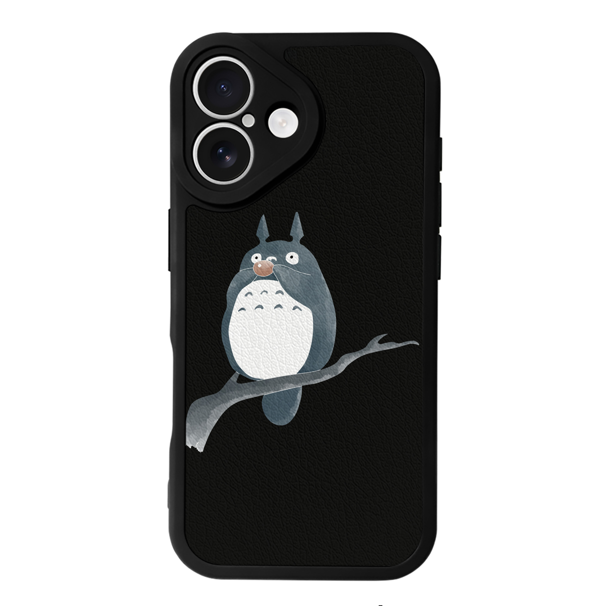 （画像用） となりのトトロ 草壁メイ 草壁サツキ My Neighbor Totoro Satsuki Kusakabe Mei Kusakabe 【iPhone 16シリーズ対応】シリコンスマホケース（レザー調） 材質：シリコン